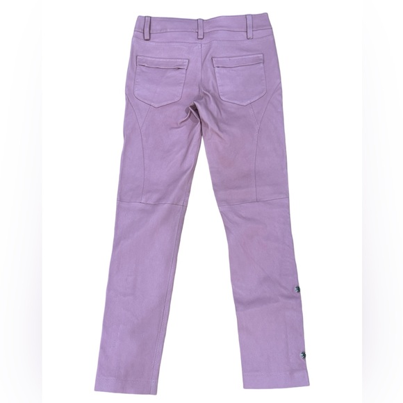 NWOT Zadig & Voltaire Pink Evron Leather Pants - Picture 2 of 5